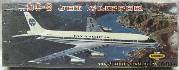 Aurora 1/103 DC-8 Jet Clipper Pan Am - Sealed, 386-249 plastic model kit